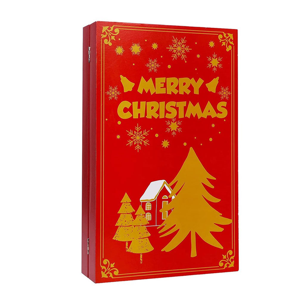 Luxury Paper Magnetic Closure Book Shape Chocolate Christmas Box Christmas 24 Days for Chocolate Candy Boxes Packaging