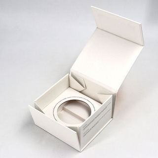 Custom Logo Printing Folding Paper Candle Product Packaging Box Cardboard Square Folding Skin Care Candle Jar Storage Box