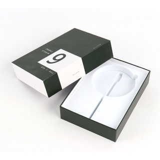 Luxury Square Paper Usb Flash Drive Linen Gift Storage Box Phone Wireless Charger Phone Key Organizer Storage Packaging Box