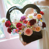 New Paper Love Flower Tote Bag for Teacher's Day Flower Arrangement Rose Packing Box Portable Flower Basket