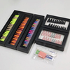 Private Label Customizable Press on Nails Coffin Pink Sparkle Box Press on Nail Packaging Box for Finger Nail Boxes Custom