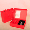 Creative Magnetic Closure Flip Valentine's Day Paper Jewelry Lipstick Perfume Soap Rose Flower Gift Packaging Box For Birthday Gift