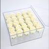 Customized Transparent Acrylic Valentine's Day Eternal Flower Storage Box Crystal Rose Flower Packaging Box
