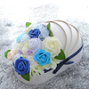 Creative Valentine's Day Baby's Birthday Cradle Shape Paper Cardboard Rose Flower Bouquet Gift Packaging Box With Handle