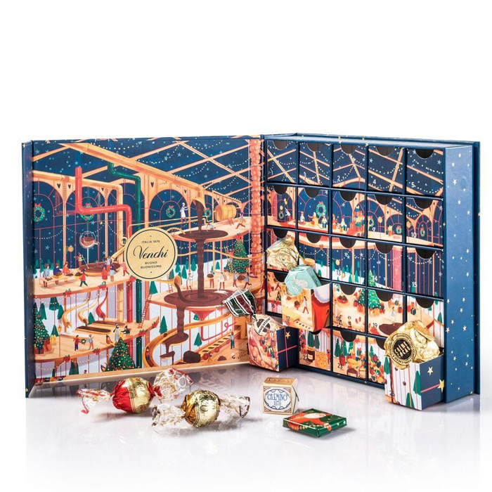New Design Custom Luxury Diy Gift Beauty Toy Christmas Gift Box Packaging Chocolate Cosmetic Advent Calendar Cardboard Box