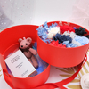 Round Double-layer Rotary Cuddle Bucket Teacher's Day Valentine's Day Immortal Soap Flower Surprise Packaging Gift Box