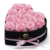 Hot Selling Valentine Stabilized Flowers Gifts Luxury Preserved Roses Arrangement Heart Shaped Flower Box Forever Flowers