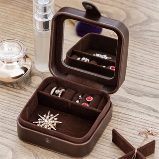 Luxury Packaging Bracelet Necklace Earrings Gift Box Adopt Pu Leather Material Jewelry Box For Young Women