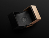 Customizable Brand Logo Smart Watch Gift Box Strap Pu Leather Snap Button Paper Luxury Single Watch Display Organizer Packaging