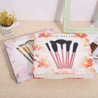 Manufacturer Custom Paper Makeup Brush Set Makeup Tools Cosmetic Storage Box with Foam Insert