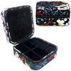 Custom Embroidery Portable Travel Jewelry Packaging Box PU Leather Jewelry Organizer for Earrings Ring Necklaces