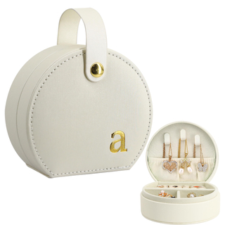 Custom Logo Travel Luxury Jewelry Box Pu Leather Jewelry Packaging Pendant Necklace Bracelet Ring Box