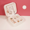 Luxury Portable Jewelry Storage Box Travel Organizer Jewelry Case PU Leather Storage Earrings Necklace Ring Jewelry Display Box