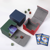 Custom LOGO Printing Waterproof Magnetic Horizontal Leather Trading Game Card Deck Cards Storage Box For Collectible Cards