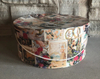 Vintage Large Hat Box for Storage Packaging Custom Portable Hat Gift Box Unique Travel Color Printing Cardboard Round Hat Box