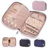 Manufacture Luxury Portable Organizer Box Velvet Earrings Necklaces Bracelets Rings Storage Jewelry Bag