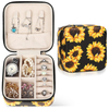 New Style Mini Double Layer Ring Necklace Leather Jewelry Storage Containers Jewelry Travel Case Packaging Boxes Jewelry