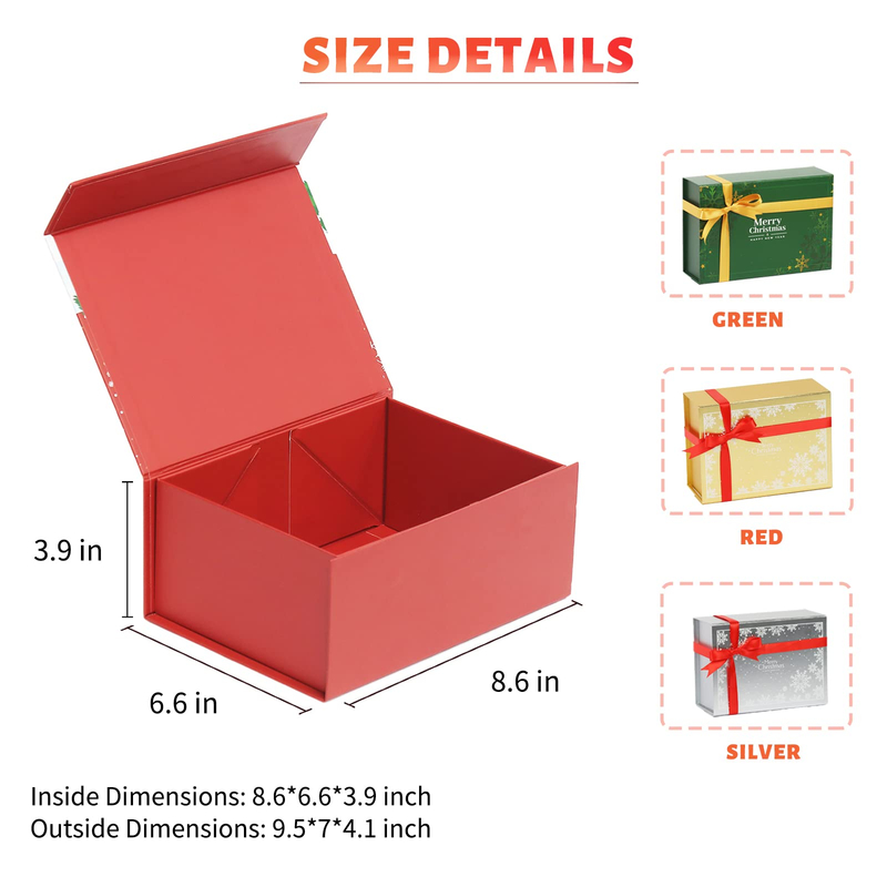 Custom Luxury Magnetic Suction Folding Packaging Box Book Type Box Christmas Gift Folding Box