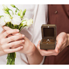 Storage Wooden Box for Engagement Rings Promise Rings & Wedding Bands Proposal Ring Box