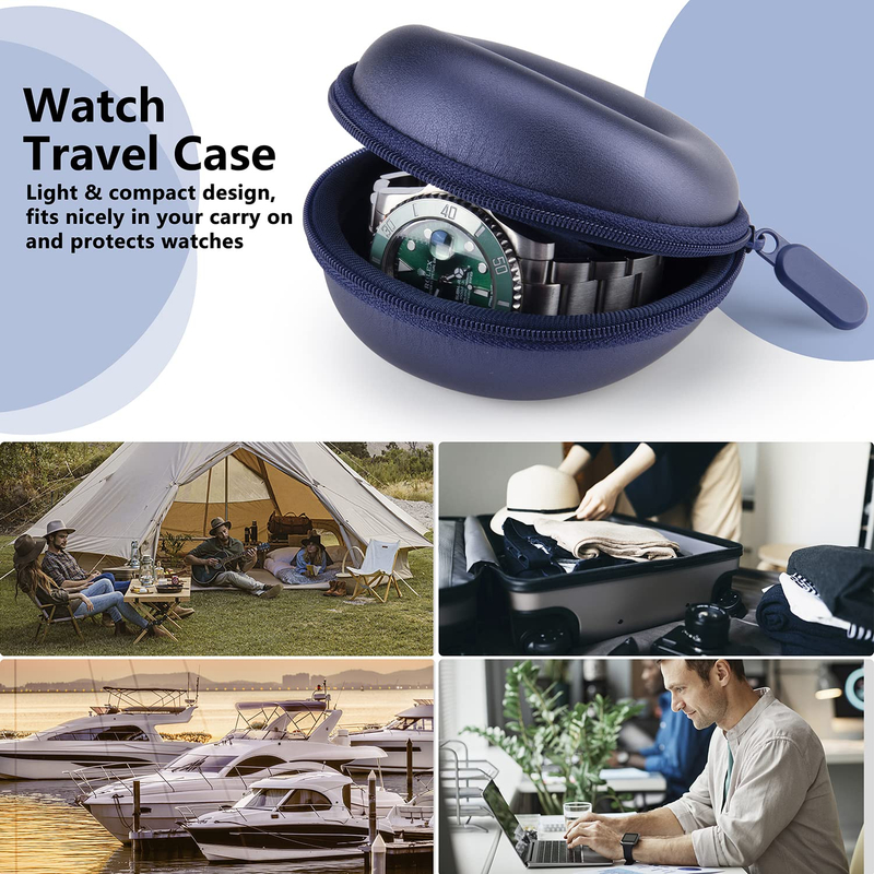 Watch Roll Box Travel Packaging Case Wrist Organizer With Sliding Pillow Display Watch Storage Box