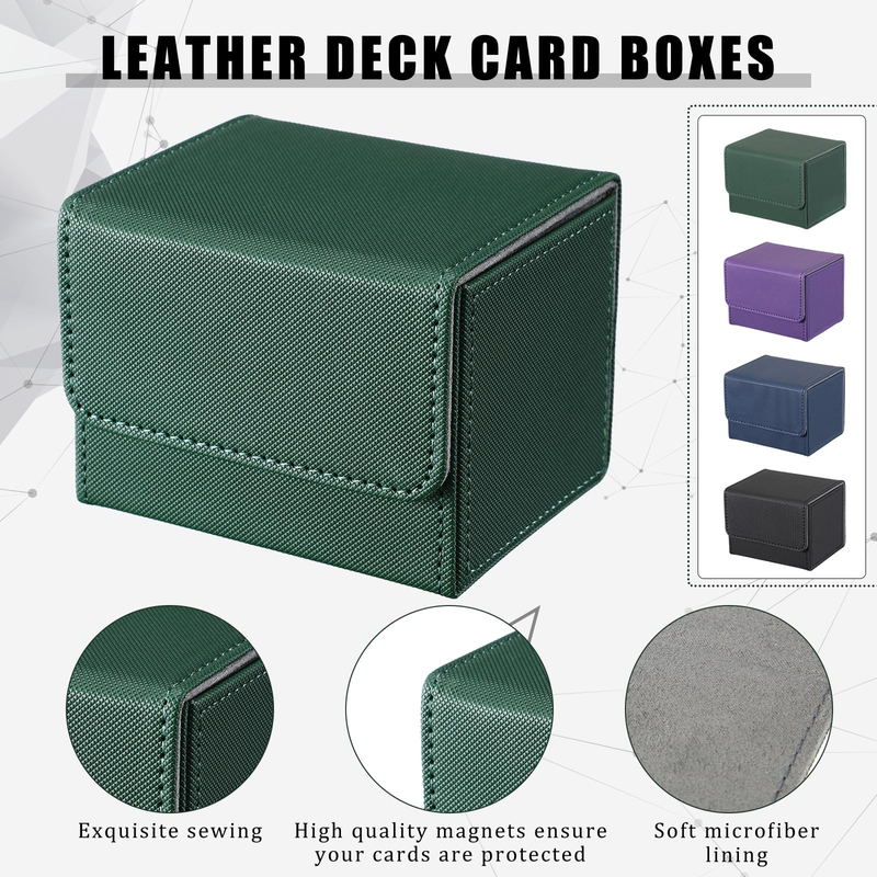 Custom Personalised Leather Playing Card Poker With Luxury Cards Holder Game Box