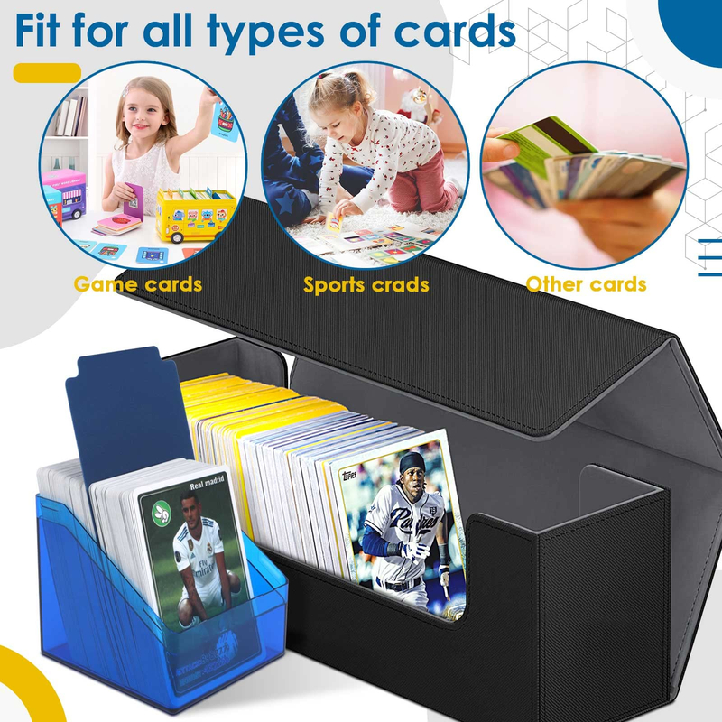 Wholesale Premium 400+ Card Pu Leather Deck Cards Box Trading Card Game Deck Box