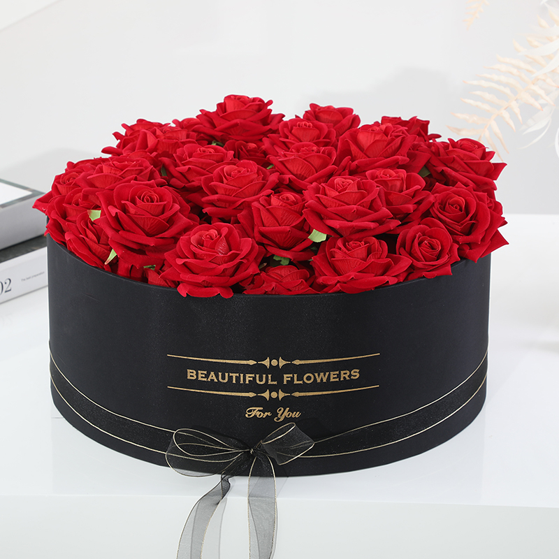 Custom Extra Large Round Flower Hat Presentation Gift Box For Flowers Luxury Bouquet Flower Packaging Box