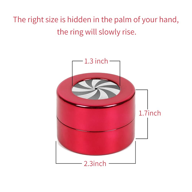Creative Engagement Round Rotating Lifting Ring Jewelry Display Gift Box for Proposal Ceremony Wedding Special Occasions