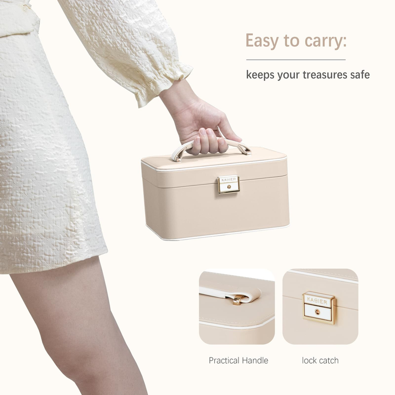 Wholesale High End Luxury PU Leather Custom Logo Printed Jewelry Organizer Box Jewelry Boxes For Travel