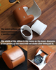 Factory Custom Logo Genuine Leather 1 Slot Wrist Watch Carry Case Watch Travel Storage Packaging Box