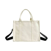 White Canvas Tote Shopping Bag Canvas Grocery Cotton Tote Bag Custom Logo Size Printed Eco Friendly Recycled Bag