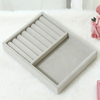 Wholesale Velvet Necklace Jewelry Display Set Luxury Display Jewelry Tray Jewelry Display Tray for Watch