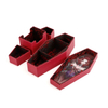 New Arrival Coffin Shape PU Leather Card Deck Case Box Board Game Card Sleeve Holder Box Storage Case for Collection