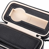 Luxury 2 Grids PU Leather Travel Watch Storage Case Small Zipper Wrist Watch Organizer Box
