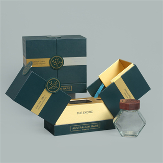 New Arrival Luxury Magnetic Closure Double Open Door Paper Saffron Bottle Packaging Box Saffron Jar Storage Box Custom Logo