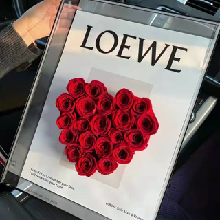 Luxury Valentine's Day Mother's Day Acrylic CD Gift Box Everlasting Preserved Eternal Rose Case For Decor