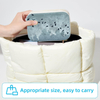 New Arrival Flying Birds Flock over Sky Velvet Ring Earring Jewelry Organizer Storage Box with Metal Zipper