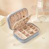 High Quality Custom Girl Earrings Ring Gift Case Plush Jewellery Organizer Travel Portable Velvet Jewelry Box