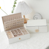 Rings Earrings Necklaces Box Organizer Portable Jewelry Storage Case PU Leather Small Travel Jewelry Boxes