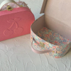 cherry mini suitcase makeup packaging box cardboard box suitcase with handle customized christmas baby toy gift boxes storage