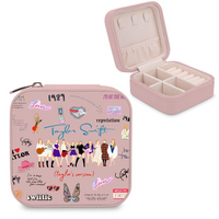 Small Cartoon Printing Travel Jewelry Organizer Display Box