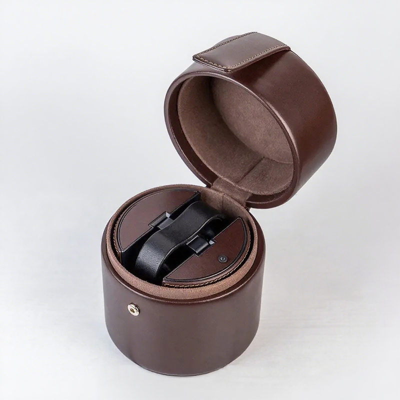 Luxury Double Layer Travel Watch Organizer Box Square Leather Packaging Watch Box with Drawer Storage Flip Watch Boxes Cases