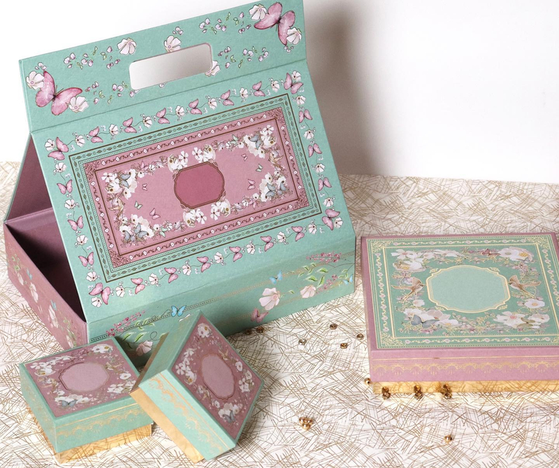 Butterfly Green Hamper Bag Set Snack Desserts Box China Manufacturers