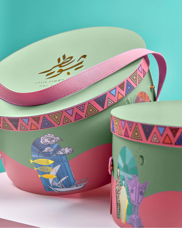  3 Layer Rotating Chocolate Dates Display Box