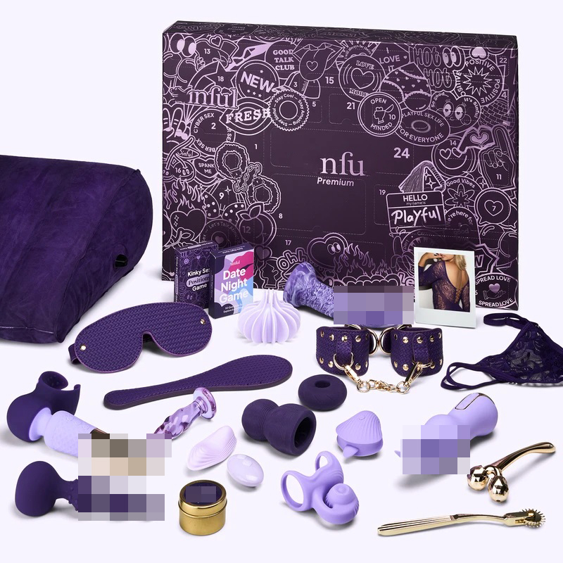 Sex Toy Gift Boxes Empty Cardboard Birthday Advent Calendar Box 12 Day for Male Holiday Christmas Adult Sex Toy Packaging Box