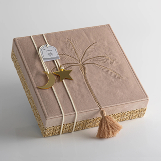 Palm Tree Embroidered Jewelry Gift Box Factory for Wholesale