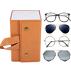 Travel Glasses Case Multiple Pairs Eyeglasses Storage Box Hanging Eyewear Holder with Multi Slots