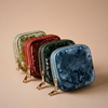 Olive Green Travel Jewelry Ring Case Earring Organizer 