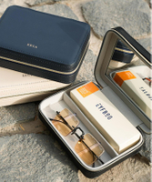 Leather Zipper Sunglasses Case