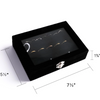 Custom Velvet Jewelry Display Box Jewelry Organizer Display Storage Glass Cover Holder Rack for Ring Earring